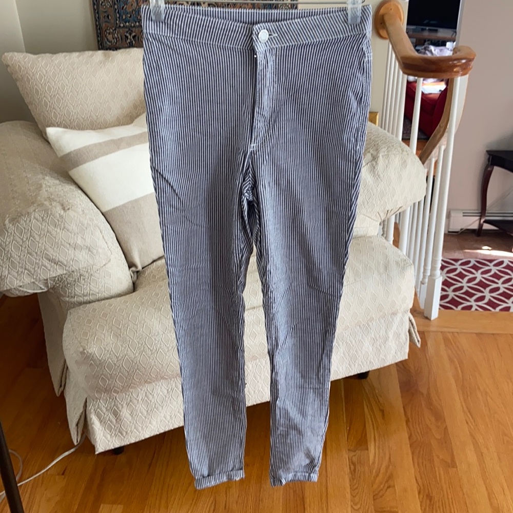 Free people high rise striped pants